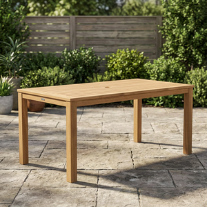 Outdoor <b>Portable</b> Extendable Solid Teak Rectangular Dining <b>Table</b> Waterproof Eco-Friendly Modern Design Durable Garden Patio <b>Table</b> - Product Image 2