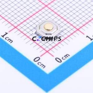 YTS-C005-2A Tactile Switch SMD-4P,5.2x5.2mm Switch Single Pole Single Throw Round Button 2.5N Vertical Mount - Product Image 1