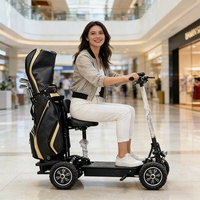 Scooter électrique pliable à 4 roues pour personnes âgées, 800/1000/1200/1500w, sac de golf inclus