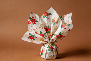Rouleaux imprimés personnalisés finition mate pour cadeaux de saison festive et emballages de présentation de marque pour la vente au détail - Product Image 3