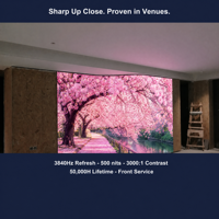 Modul LED Indoor Lembut P1.25 320x160mm untuk Video Wall Silinder Melengkung 3840Hz Bebas Kedip SMD1010 Perawatan Depan