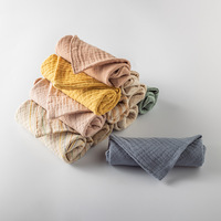 Drap de bain en coton et bambou, 4 couches, mousseline, pour bébé, serviette douce, pour salive, cadeau pour nouveau-né,