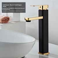 Robinet de lavabo monocommande chaud/froid à poser sur comptoir avec cartouche céramique pour meuble de salle de bain et lavabo d'hôtel
