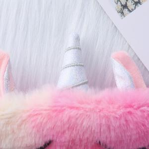 Maschera per <span class=keywords><strong>Dormire</strong></span> in Peluche <span class=keywords><strong>a</strong></span> Forma di Corno, Morbida e Soffice, Divertente Mascherina Animale per <span class=keywords><strong>Dormire</strong></span>, Copriocchi, Gadget per Feste - Product Image 4