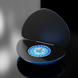 Caja de Exhibición de Monedas de Madera <span class=keywords><strong>MDF</strong></span> Personalizada al por Mayor, Elegante Caja Organizadora de Medallas y Monedas, Caja de Almacenamiento de Monedas - Product Image 1