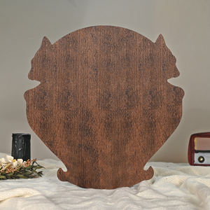 Plaque murale en <span class=keywords><strong>bois</strong></span> sculptée en forme de cœur <span class=keywords><strong>Mara</strong></span>, panneau représentant une déesse avec bordure à nœuds, sculpture en <span class=keywords><strong>bois</strong></span> rustique de style fantastique sombre - Product Image 6