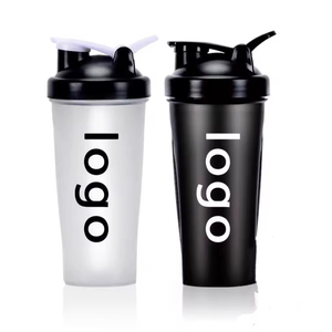 Bouteille d'eau sport en plastique OEM&ODM sans BPA 20oz, anti-fuite, portable, pour la gym, avec logo personnalisé et boule mélangeuse pour <span class=keywords><strong>shaker</strong></span> protéiné - Product Image 2