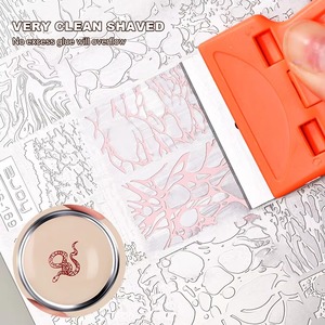 Grattoir à ongles pour <span class=keywords><strong>manucure</strong></span> française avec spatule de nettoyage amovible, outils pour le retrait des colle et des autocollants, accessoires pour nail art - Product Image 5