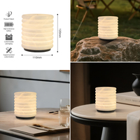 Espagne Lampe de table en albâtre naturel importé Table à manger Lampe d'ambiance Lampe de table Led Lampe de table Restaurant