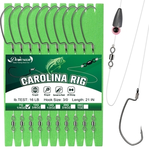 Hameçons de pêche professionnels personnalisés avec logo <span class=keywords><strong>Caroline</strong></span>, hameçons offset pour la pêche au poisson-chat, au bar et en eau profonde, en acier haute teneur en carbone - Product Image 1