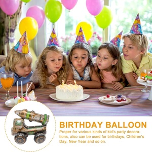 Les ballons de missiles d'anniversaire sont utilisés comme décorations pour les fêtes d'anniversaire sur le thème <span class=keywords><strong>militaire</strong></span> sur les camions - Product Image 6
