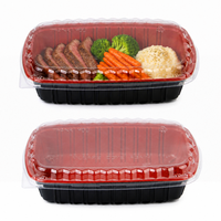 Boîte à repas jetable personnalisée de qualité alimentaire, compatible micro-ondes, prix usine, pour la restauration à emporter