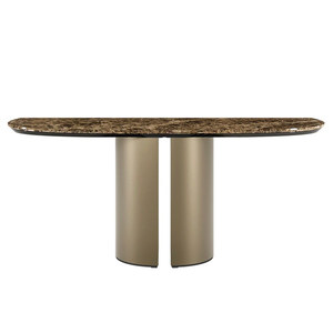Table console décorative de luxe en céramique italienne pour salon et <span class=keywords><strong>couloir</strong></span>, table console d'angle en métal de haute qualité pour hôtel - Product Image 6
