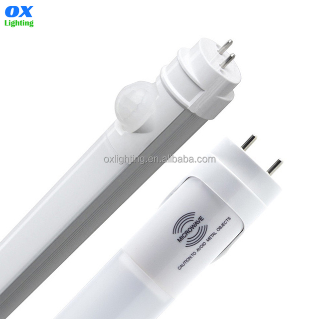 PIR Infrared Motion Sensor T8 LED Tube Light 4ft 1.2m 1200mm 18W PIR Infrared Motion Sensor T8 LED Tube with Motion Sensor