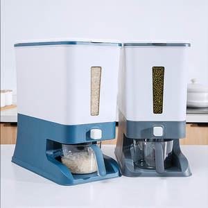 12Kg Multifunction Plastic Rice Storage Box Tank Rice Dispenser Storage Container