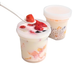 ขวดพลาสติกเกรดอาหารทนอุณหภูมิสูง PP Jar 160มิลลิลิตร200มิลลิลิตร600มิลลิลิตรคัสตาร์ไอศครีมเค้ก Toot Jar - Product Image 1