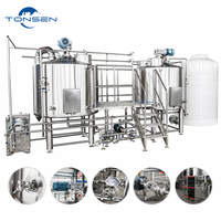 Système de brassage de kombucha de 1000 L, cuve de fermentation en acier inoxydable avec refroidissement et extraction de thé pour la production commerciale