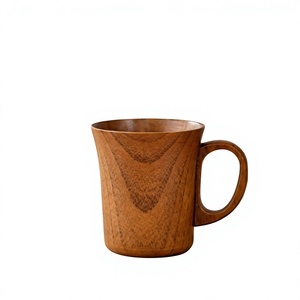Rustic Wooden <b>Cup</b> for Hot and <b>Cold</b> Drinks Solid Wood Drinking <b>Cup</b> Handmade Kitchen Tableware - Product Image 2