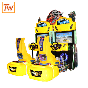 Simulateur de conduite avec volant pour salle d'arcade, équipement de divertissement, machine de jeu vidéo de course automobile à monnayeur 42 pouces - Product Image 3