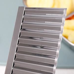 Coupe-frites ondulées en acier inoxydable, trancheuse à pommes <span class=keywords><strong>de</strong></span> terre ondulées, hachoir à légumes pour usage domestique - Product Image 4