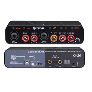 Carte <span class=keywords><strong>son</strong></span> externe USB sans pilote, spéciale pour l'<span class=keywords><strong>enregistrement</strong></span>, l'arrangement musical, le karaoké et la diffusion en direct, pour l'<span class=keywords><strong>enregistrement</strong></span> sur téléphone portable - Product Image 5