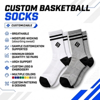 Chaussettes pour hommes, en coton respirant et rembourré, écologiques, avec logo personnalisé sur le dessous, pour le basketball, la randonnée, le sport, la course à pied, pour les jeunes