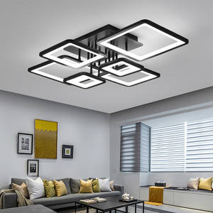 Modern LED Ceiling Lights Dimmable Acrylic <strong>Surface</strong> Mounted CE Certified for Living Room Use Iron Base - Product Image 3