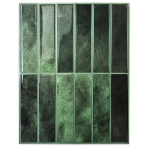 Modern White Vinyl PU PET Geometric Herringbone Self-Adhesive Wall <strong>Tiles</strong> 305x305mm Waterproof Shower <strong>Tile</strong> <strong>Sticker</strong> <strong>Kitchen</strong> - Product Image 2