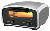 Horno Eléctrico para Pizza Anbolife, con Piedra para Hornear, 13 Pulgadas, Interior/Exterior, IPX4, Piedra Giratoria para Pizza, 90-430°C, 6 Modos de Cocción, de Sobremesa, OEM