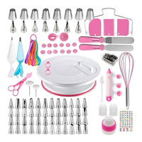 Ensemble de 137 outils et accessoires de pâtisserie, douilles, plateau tournant, ensemble de décoration de gâteaux