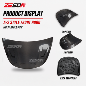 ZESON Capot en fibre de carbone véritable style A-2 pour Mercedes-Benz Classe <span class=keywords><strong>E</strong></span> W213 E63 E53 AMG berline 2017-2023 - Product Image 3