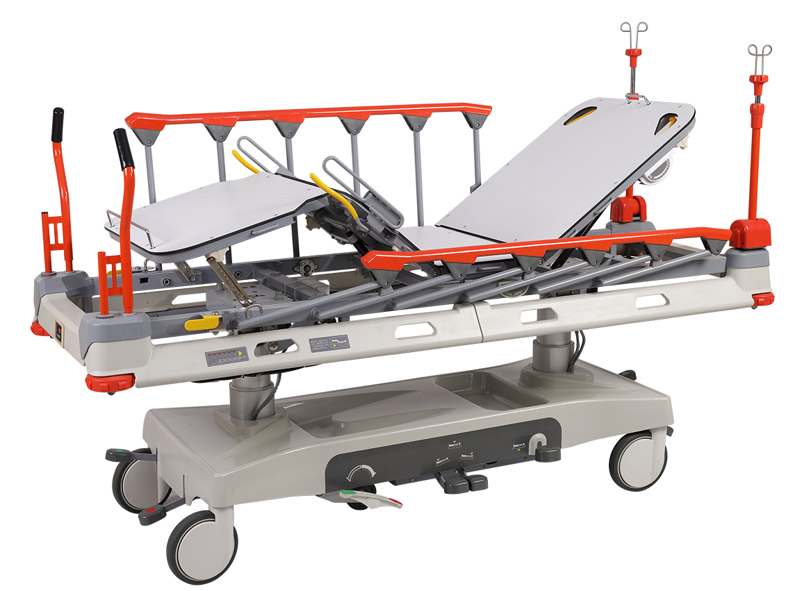 source 批发高度可调多功能诊所医疗患者转运急诊室医院电动运输担架