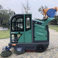 Véhicule de nettoyage électrique ST-WAR WOLF 1 AVEC Poubelle de 180L pour entrepôts et installations industrielles