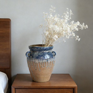 Vase à fleurs en <span class=keywords><strong>terre</strong></span> <span class=keywords><strong>cuite</strong></span> rustique, ornements en céramique à eau courante, cadeau <span class=keywords><strong>de</strong></span> pendaison <span class=keywords><strong>de</strong></span> crémaillère, <span class=keywords><strong>pot</strong></span> décoratif, <span class=keywords><strong>support</strong></span> pour arrangement floral - Product Image 2