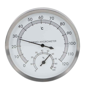 saunaausrüstung <span class=keywords><strong>sauna</strong></span> trocknes nasses dampfbad zubehör temperatur- und feuchtigkeitsmesser edelstahlthermometer - Product Image 6