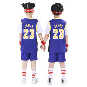 Conjunto <span class=keywords><strong>de</strong></span> <span class=keywords><strong>camiseta</strong></span> <span class=keywords><strong>de</strong></span> baloncesto para niños <span class=keywords><strong>de</strong></span> dos piezas falsas James Durant Curry <span class=keywords><strong>Doncic</strong></span>, camisetas <span class=keywords><strong>de</strong></span> dos piezas <span class=keywords><strong>de</strong></span> entrenamiento <span class=keywords><strong>de</strong></span> baloncesto para niños - Product Image 1