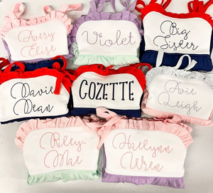 Monogram Fırfırlı Güneş Kıyafeti Bebek Kız Balon Kıyafet Bağcıklı İlk Doğum Günü Kıyafeti Yazlık Bebek Kız Tulum Takımları Paskalya - Product Image 2