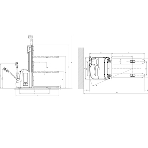Apilador de Palets Eléctrico HELI 1.6T 2T, Elevación de 3000mm a 4600mm, Transpaleta Eléctrica - Product Image 4
