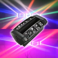 Mini Luz LED Araña 8x3W RGBW, Cabeza Móvil, Activación por Sonido, Control DMX-512, Iluminación Estroboscópica, Clasificación IP33, 4100K, KTV