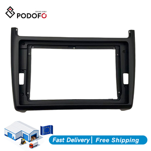 กรอบวิทยุติดรถยนต์ Podofo ขนาด 9 นิ้ว วัสดุ ABS พลาสติก สำหรับ VW POLO ปี 2011-2016 - Product Image 1