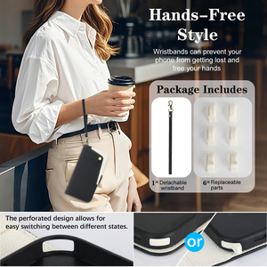 Étui portefeuille premium pour <span class=keywords><strong>iPhone</strong></span> 17 16 15 14 13 Pro Max, blocage RFID, 360° °   Housse antichoc avec sangle de poignet et support intégré - Product Image 4