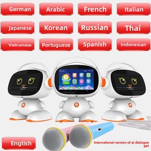 Nouveau modèle 2026 Robot éducatif Machine de lecture IA de <span class=keywords><strong>conversation</strong></span> en anglais en plastique alimenté par piles pour les 7-14 ans Transfrontalier - Product Image 2