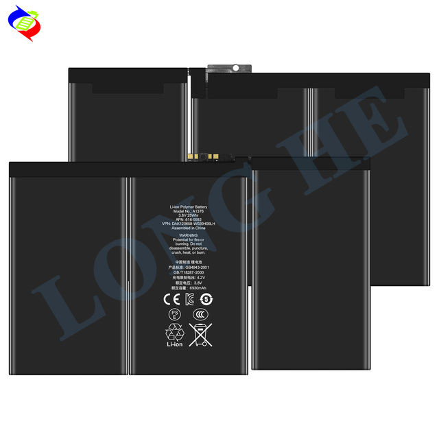 High Quality Battery for ipad 2 6930mAh A1395 A1396 A1397 A1376 Li-polymer Tablet Battery for Apple iPad 2 Battery