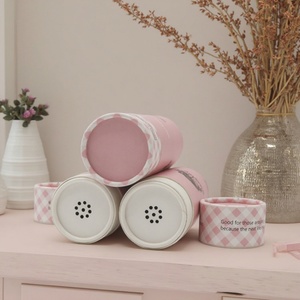 Boîte cylindrique en papier kraft écologique personnalisée pour cosmétiques, tube tamis pour l'emballage de poudre libre - Product Image 3