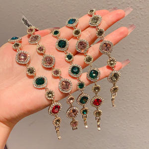 Bracelet en alliage de strass de perceuse d'eau de couleur de conception élevée de mode avec le rhodium et le placage d'or par Mystara pour les cadeaux de fête des femmes - Product Image 2