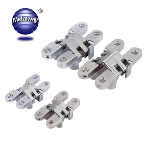 Charnière de porte à <span class=keywords><strong>pivot</strong></span> pliant en alliage de zinc robuste, charnière invisible cachée à 180 degrés <span class=keywords><strong>pour</strong></span> porte ou armoire - Product Image 3