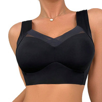 Soutien-gorge sans couture sans armatures pour poitrine généreuse, avec léger effet push-up, réglable, maintien optimal, dos élégant, une pièce