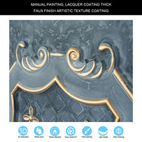 Carreaux de plafond en faux étain Panneau mural stéréo en PVC avec design intérieur en relief or fumé PL04 pour décor de chambre d'hôtel salon