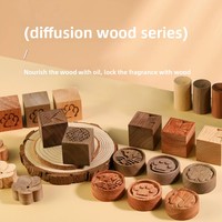 Bois rond en bois dur naturel pour diffuseur d'huiles essentielles, aromathérapie sans flamme, décoration parfumée pour voiture et maison