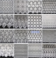 Tissu en dentelle guipure soluble dans l'eau de haute qualité, moins cher, couleur personnalisée, tendance, pour robes, chaussures, sacs, 100% polyester, doux